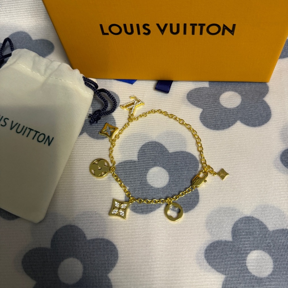 Louis Vuitton Charm Bracelet Gold